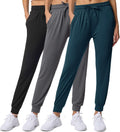 Women's Ultra-Soft Lounge Joggers 3 Pack - Stretchy Active Sweatpants