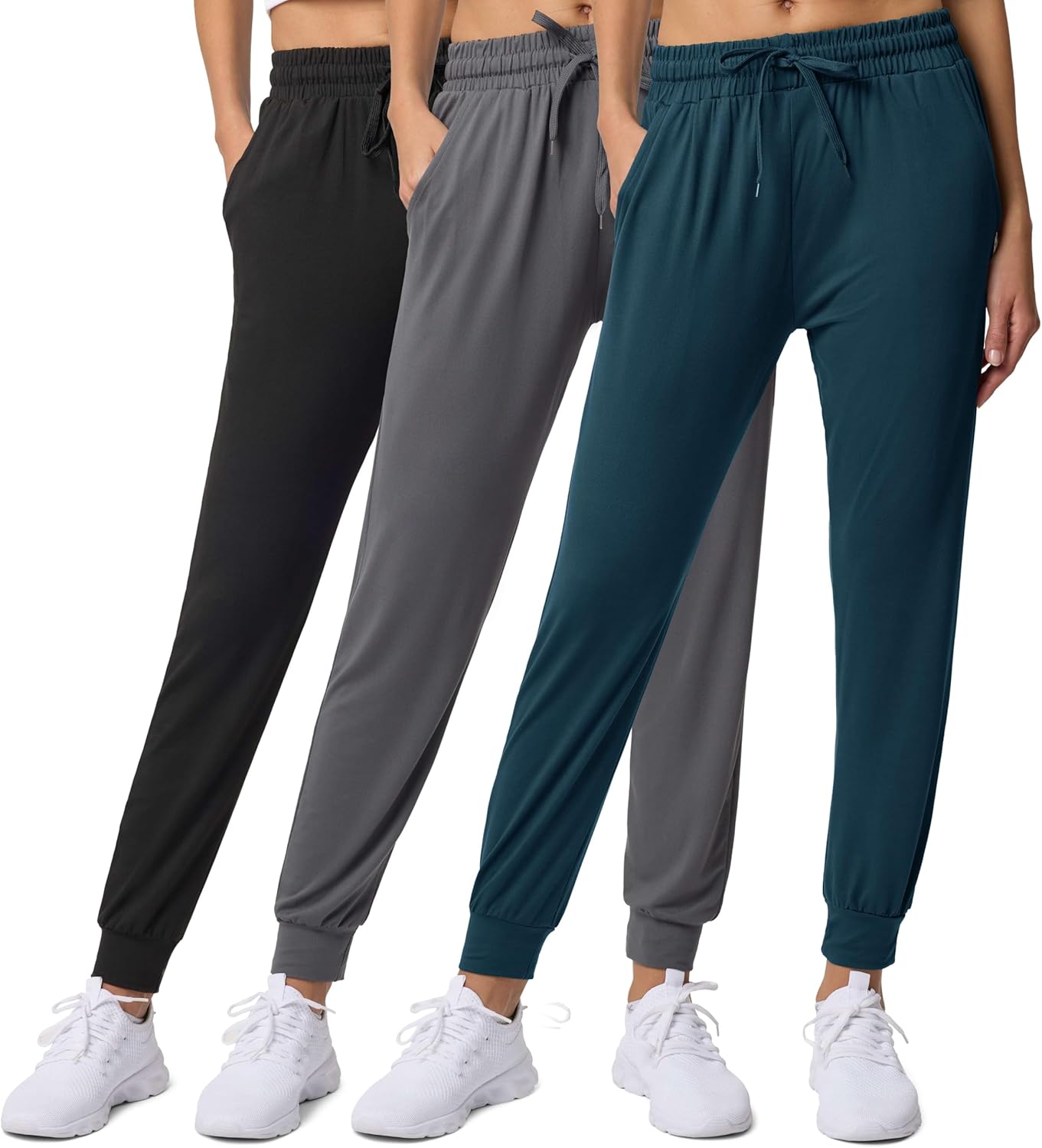 Ultra-Soft Lounge Joggers: 3 Pack Women's Athletic Pants