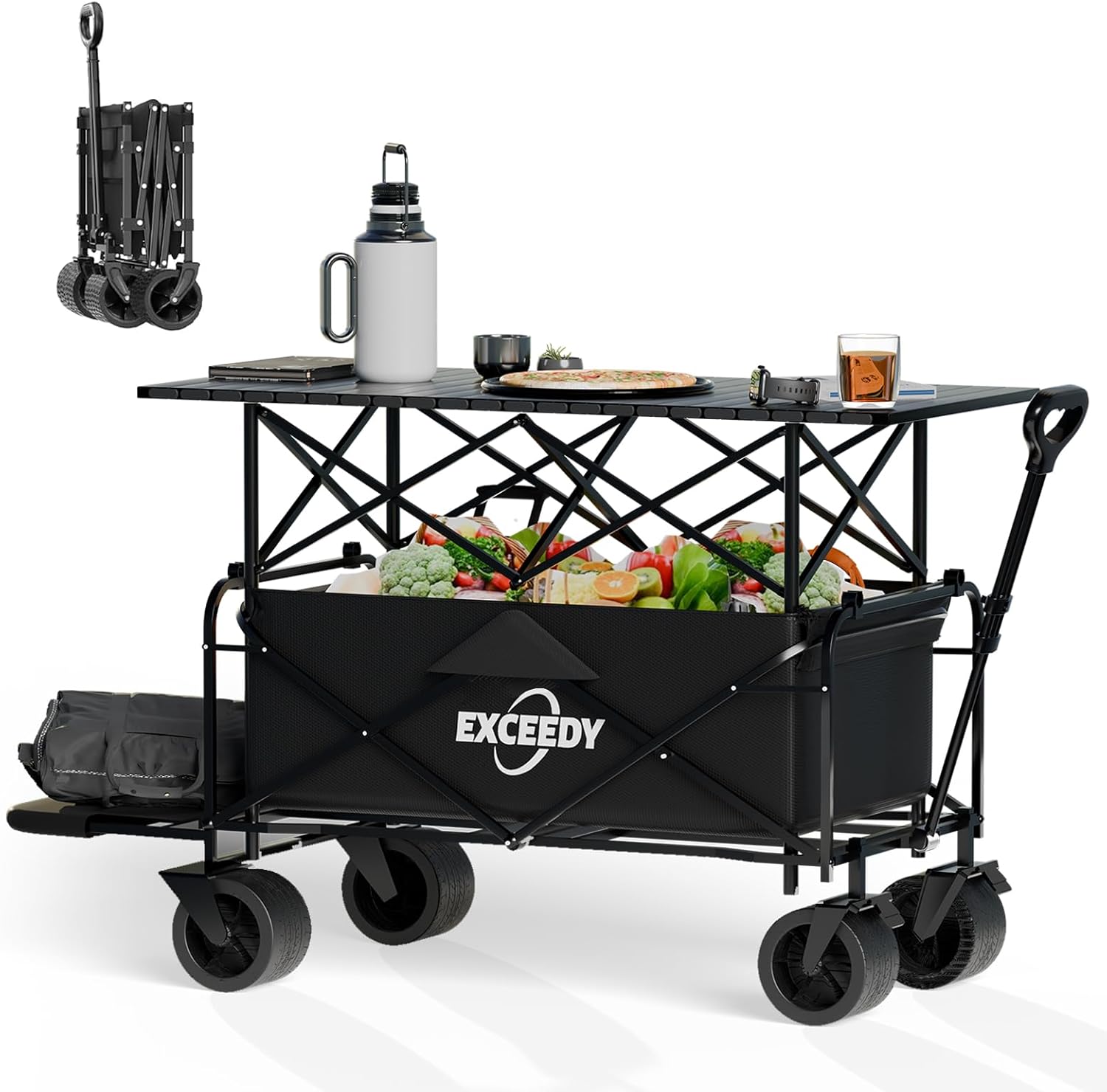 500LBS All-Terrain Collapsible Cart by EXCEEDY