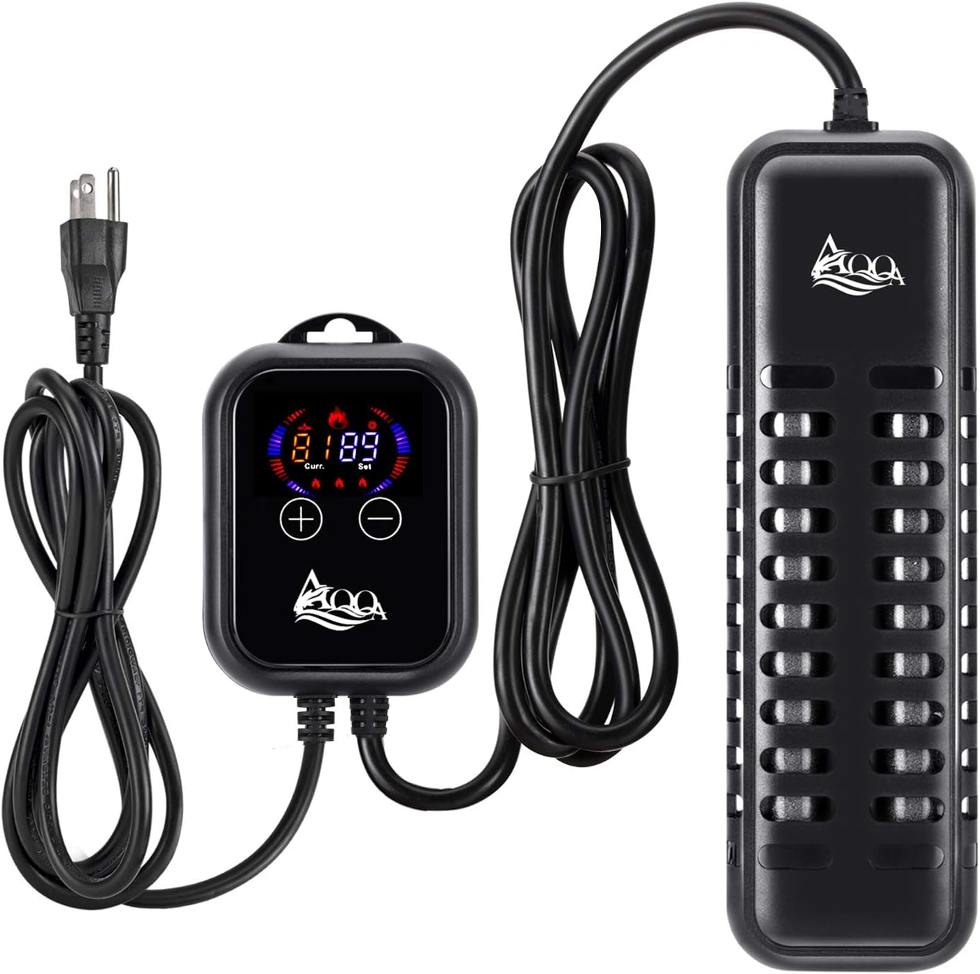 AQQA Submersible Aquarium Heater 500W with External Controller