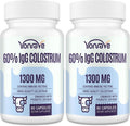 Bovine Colostrum Capsules Supplement 1300mg - High 60% IgG