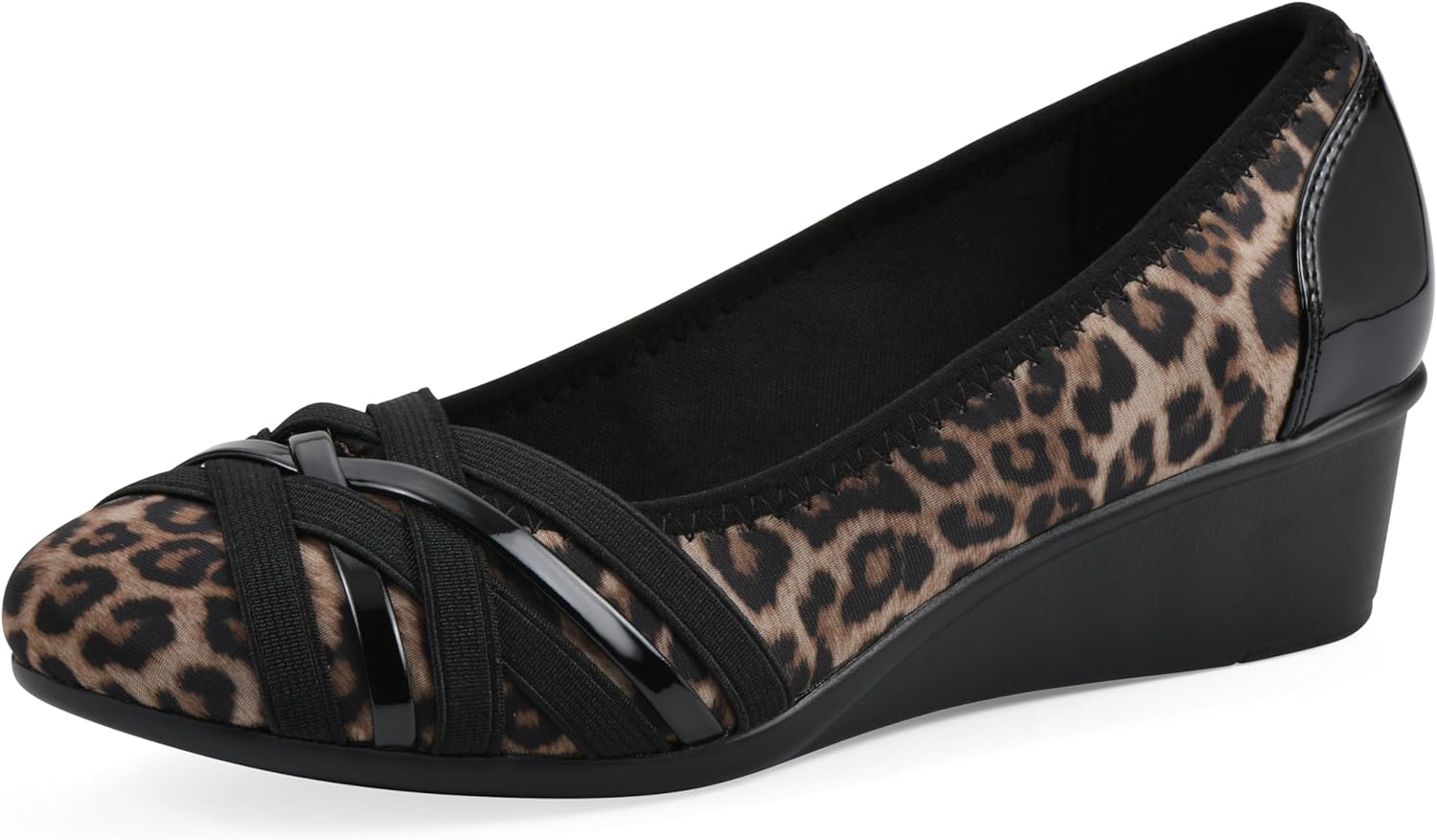 Cliffs by White Mountain Women's Bowie Cushioned Ballet Wedge Heel