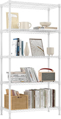 1250 lbs 5 Tier Metal Storage Shelves Wire Rack - Space-Saving