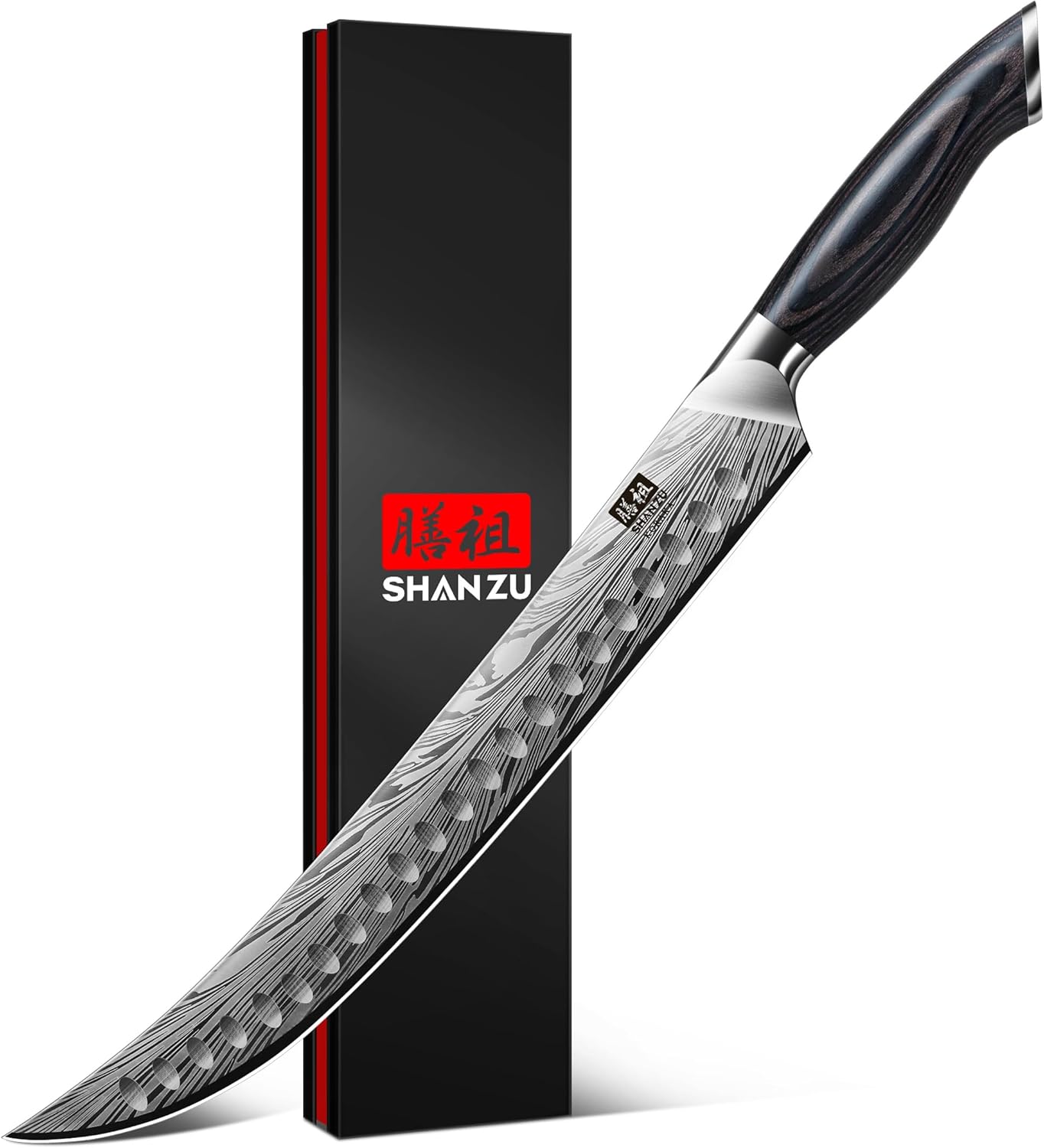 SHAN ZU Butcher Knife: Ultra Sharp 12 Inch Meat Cutting Tool