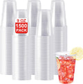 1500 Pack 9 oz Plastic Cups Clear Disposable Cups - Big Party Value