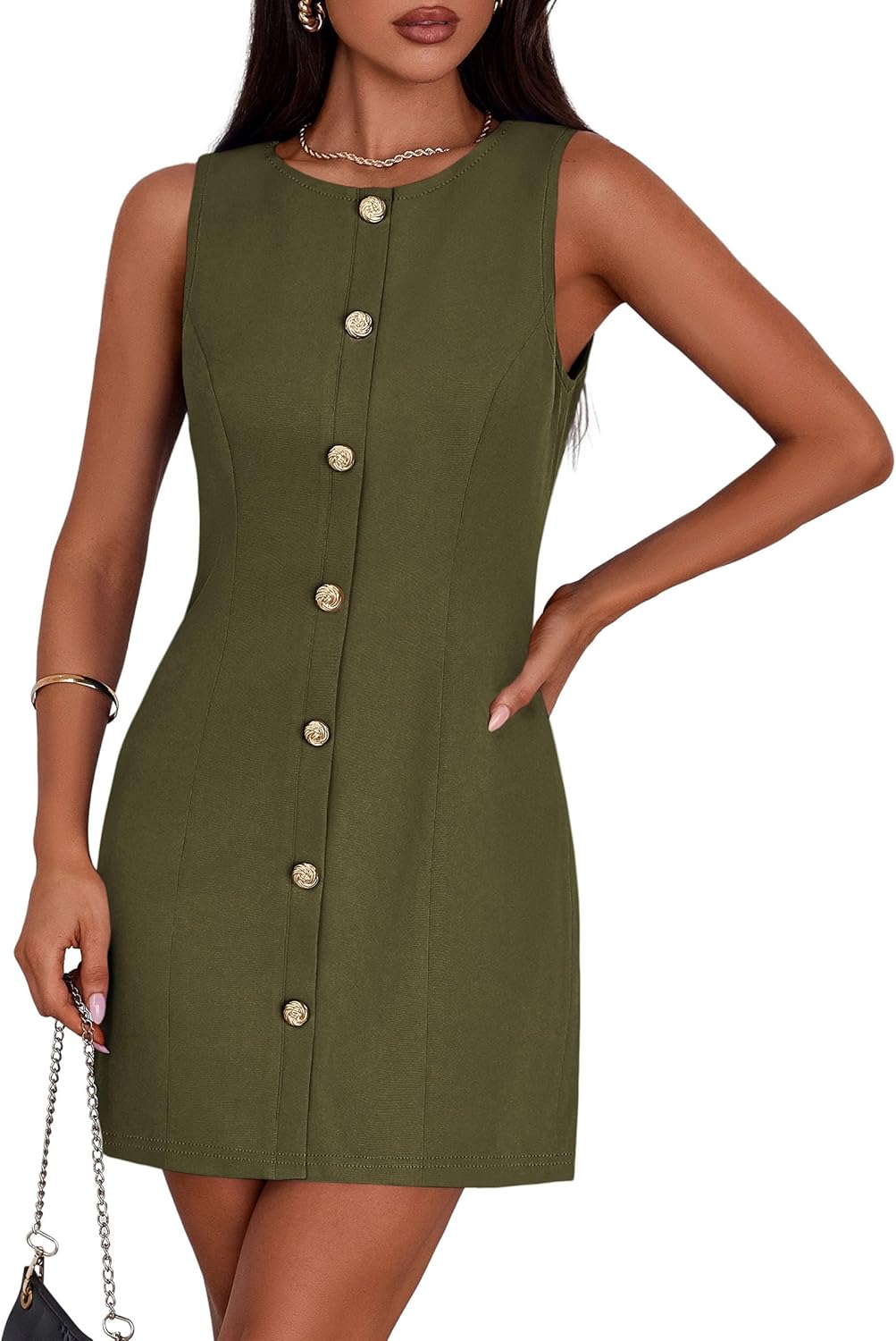 PRETTYGARDEN Work Dresses for Women 2025 Summer Office Style
