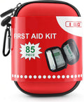 I GO 85 Pieces Hard Shell Mini Compact First Aid Kit - Travel Ready