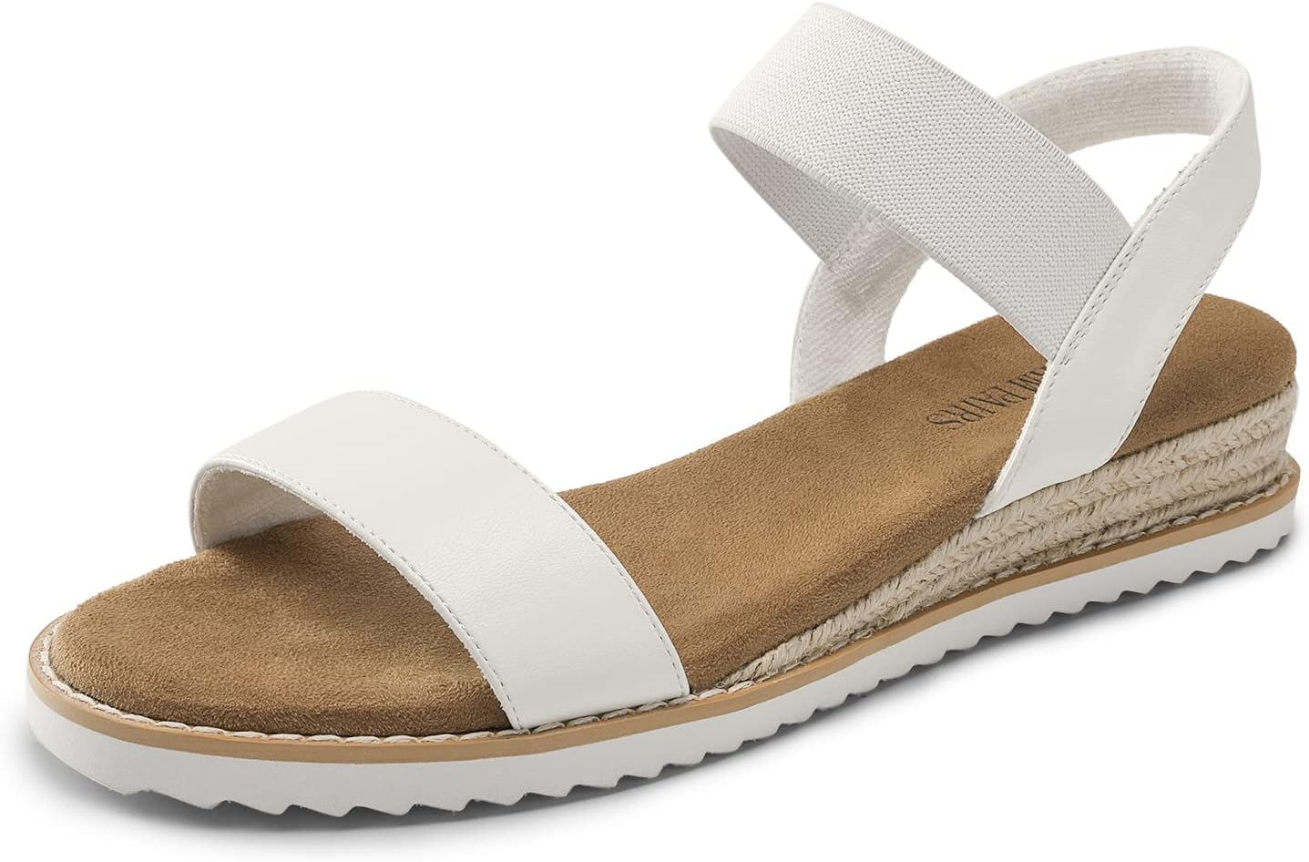DREAM PAIRS Womens Espadrilles Ankle Stretch Elastic Strap Wedges
