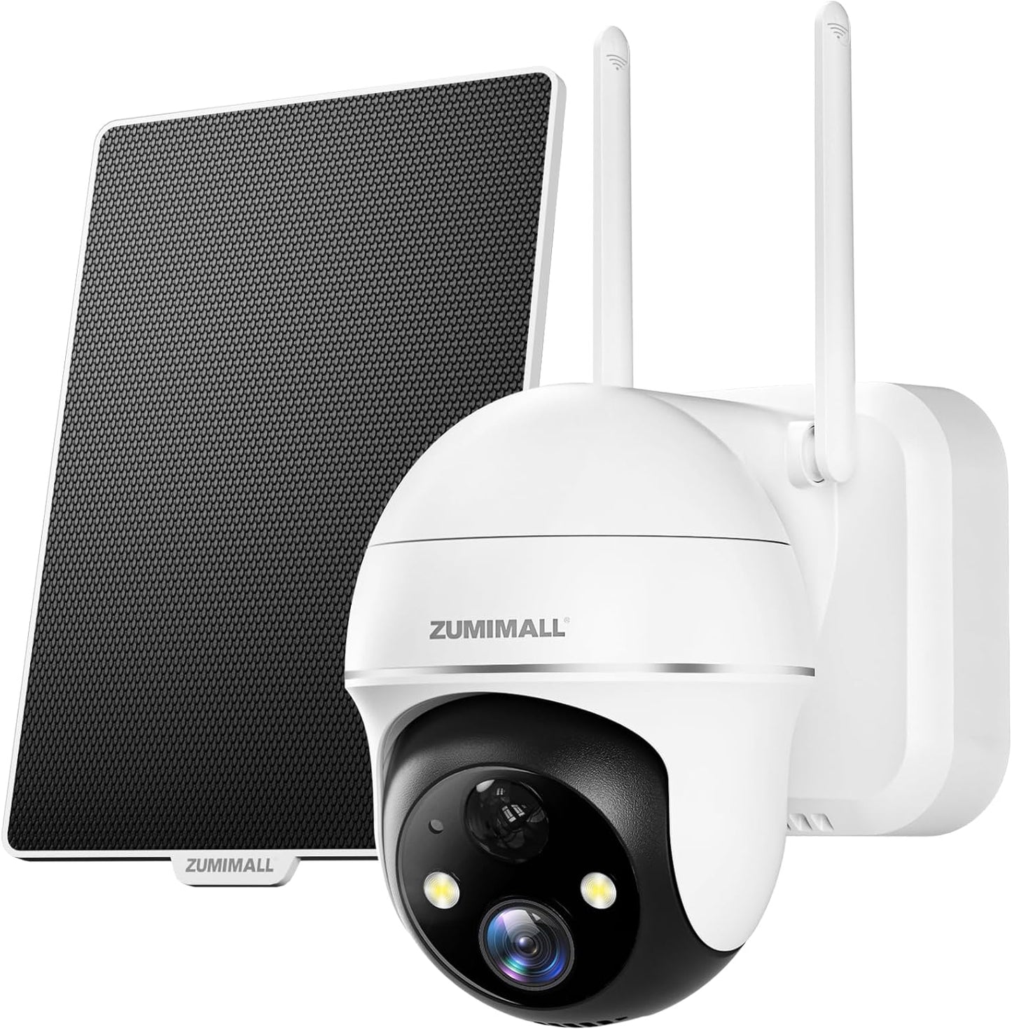ZUMIMALL Solar Security Cameras Wireless Outdoor with 360 View