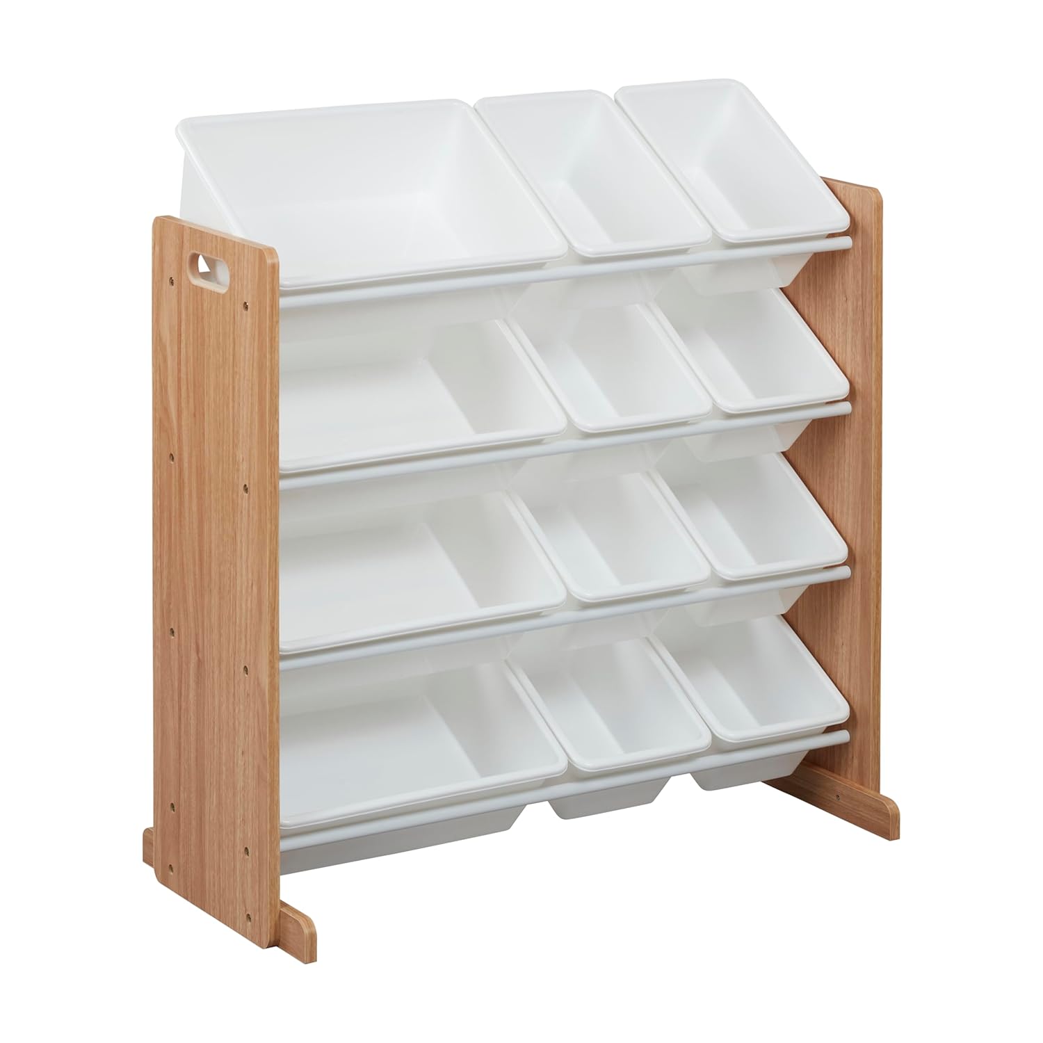 ECR4Kids 4-Tier Organizer with 12 Bins for Toy Storage