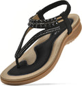 Littleplum Womens Sandals Arch Support Slingback Rhinestone Comfort