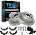 TRQ Rear Brake Pad & Rotor Kit Compatible with 2000-03 Camry Solara