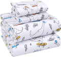 100% Cotton Percale Queen Sheet Set - Soft, Breathable 4-Piece