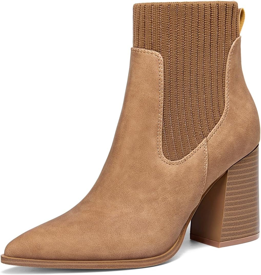 Coutgo Women Ankle Boots for Stylish Winter Dress Looks