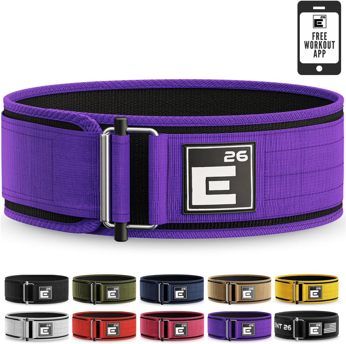 Element 26 Self-Locking Weight Lifting Belt for Serious Athletes