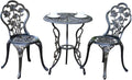 JARDIN DE CENTENNIAL Patio Bistro Set - Compact Cast Aluminum 3-Piece