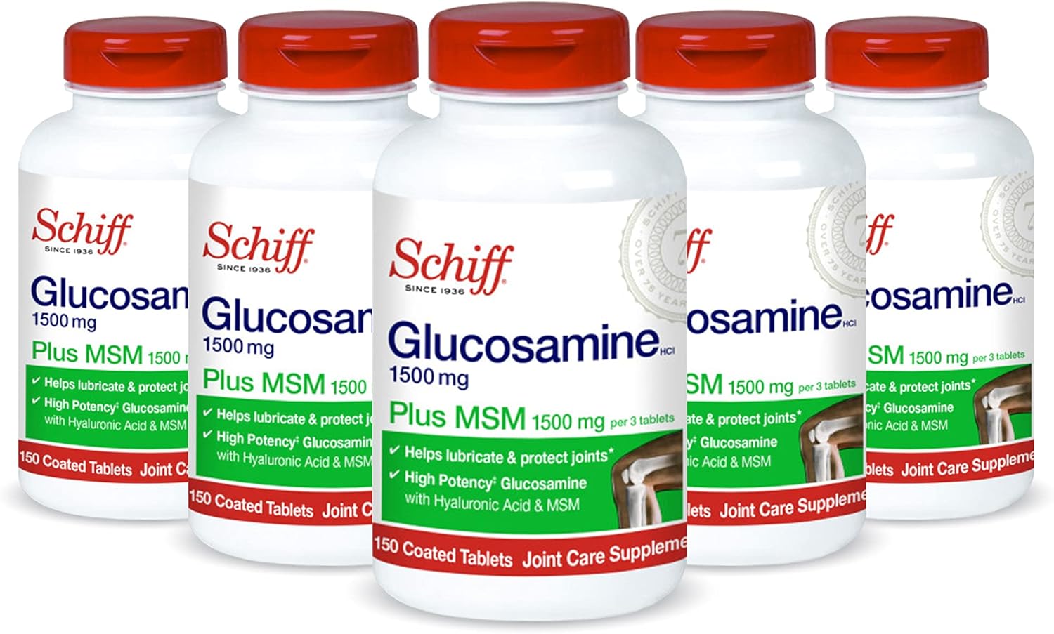 Schiff Glucosamine 1500mg Plus MSM for Joint Health Support