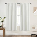 KOUFALL 63 in Long Curtains 2 Panel Set - 100% Blackout for Bedroom