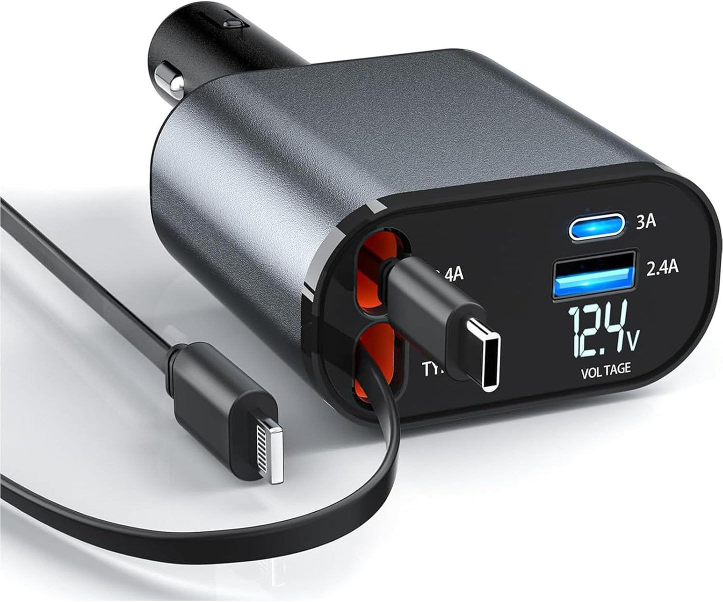Fast Dual Cord Car Charger ONEUPIN