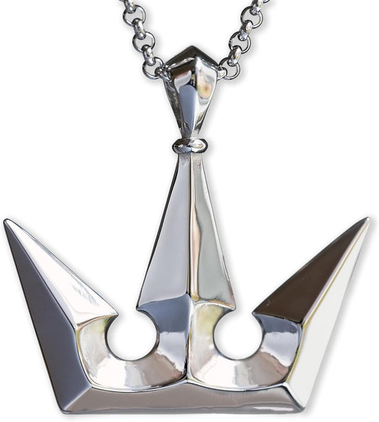Stainless Steel Two-Sided Kingdom Heart Roxas Cross Necklace