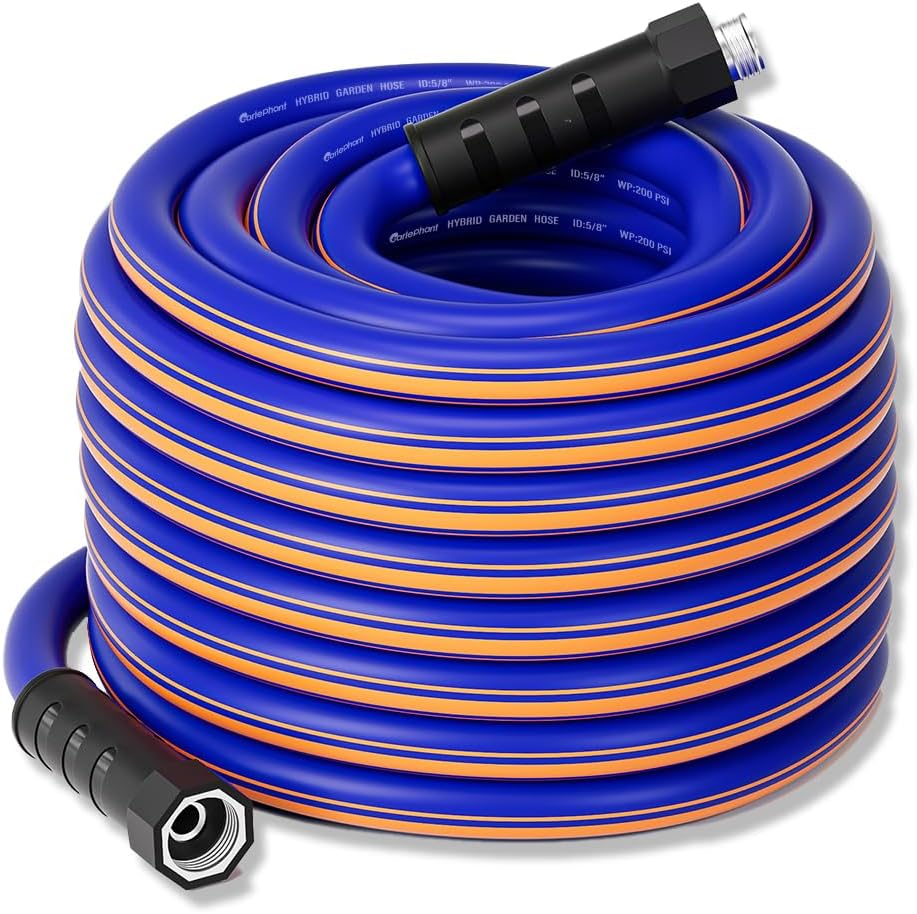 Durable 50 ft Garden Hose with Swivel Handle for Easy Use