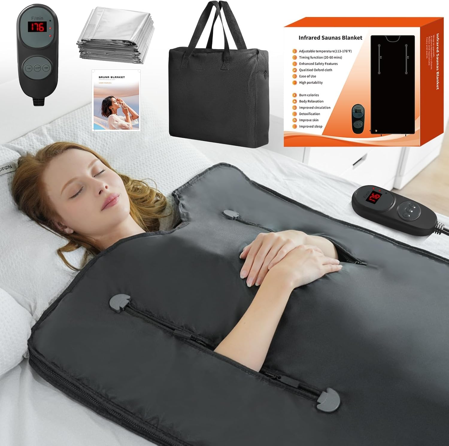 Infrared Sauna Blanket for Detoxification with 5 Layer Design