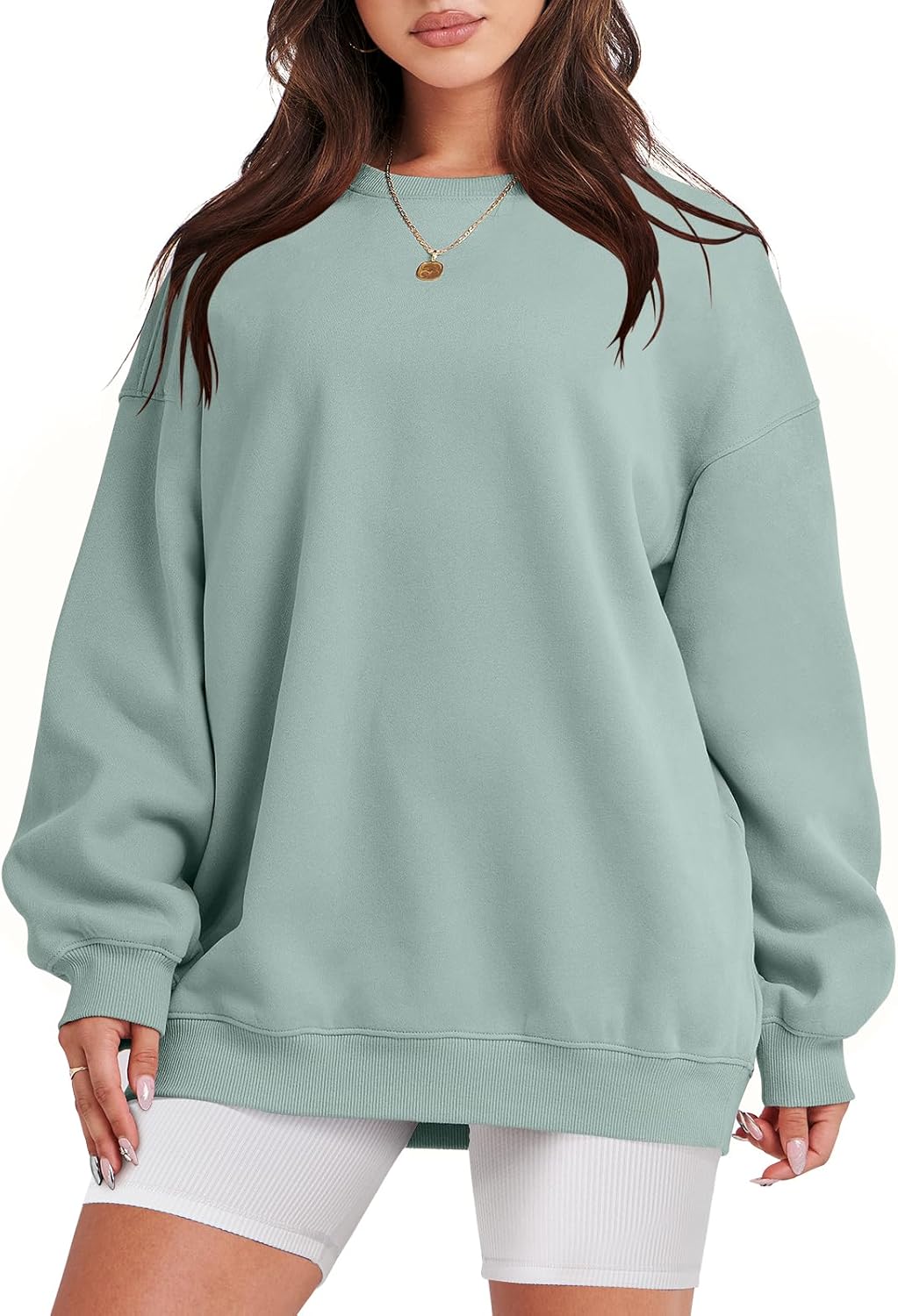 Oversized Sweatshirt for Women Crewneck Y2K Casual Comfy Top