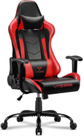 VITESSE Ergonomic Red Gaming Chair: 330lbs Support & Lumbar Headrest