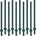 Gtongoko 5 Feet Sturdy Duty Metal Fence Post Pack of 10 for Fencing