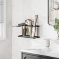 Hair Dryer Holder Wall Organizer - 3 in 1 Adjustable Bathroom Basket