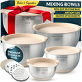 Stainless Steel Mixing Bowls Set with Lids and Graters - Versatile