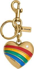 Coach Bag Charm - Sparkly Heart Keychain for Bags and Keys