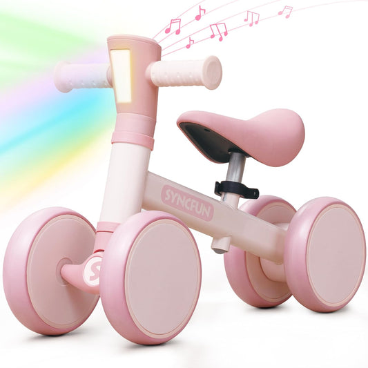 SYNCFUN Baby Balance Bike with Music and Light for Toddlers