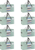 VENO 8 Pack Moving Bags - Heavy-Duty Comforter Storage Bags