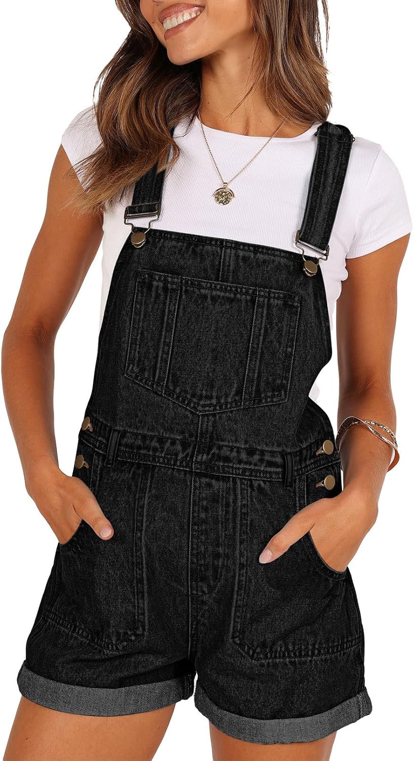 Stylish Pink Queen Women's Denim Shortalls for Every Occasion