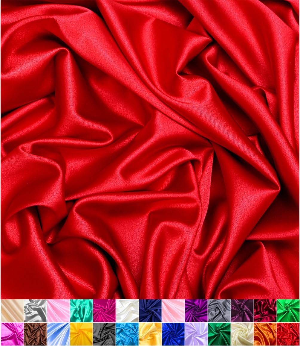 Luxurious Shiny Satin Fabric for Decoration and Sewing Projects