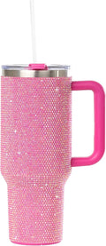 40oz Rhinestone-Encrusted Insulated Tumbler - Bling Stainless Bottle