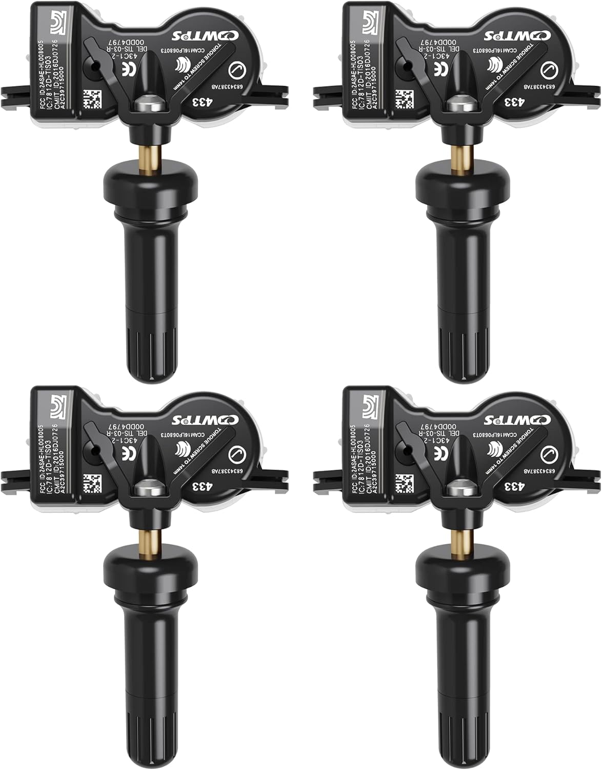 TPMS Sensor Dodge 4Pack for Chrysler Jeep Fiat Replacement