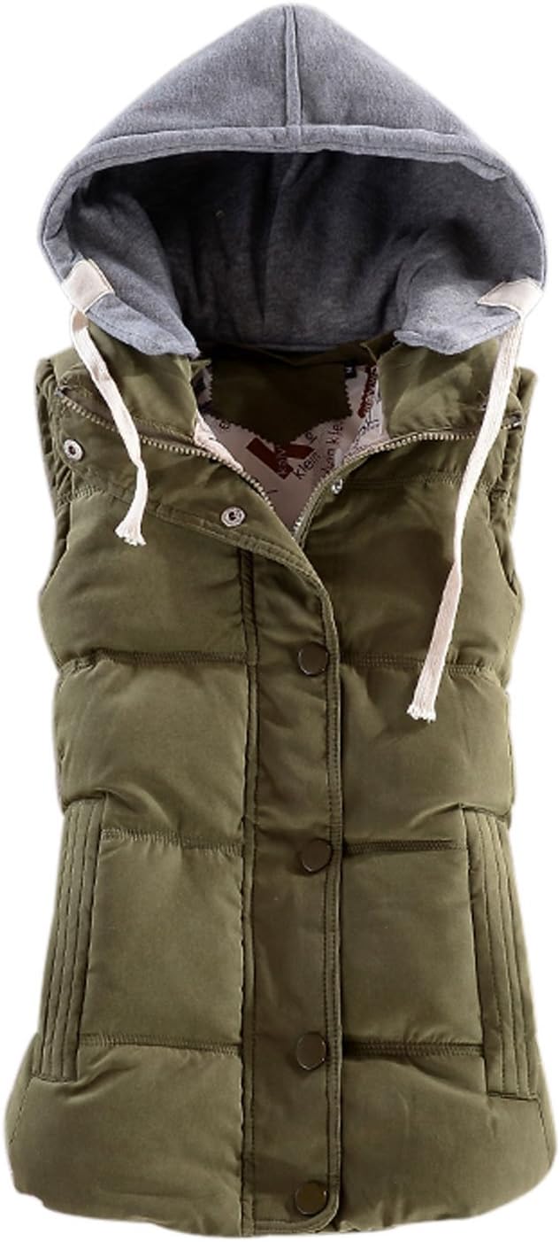 Yeokou Women's Slim Sleeveless Quilted Winter Puffer Vest Coat
