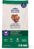 Large Breed Lamb & Brown Rice Dog Food 12 lb - Limited Ingredient