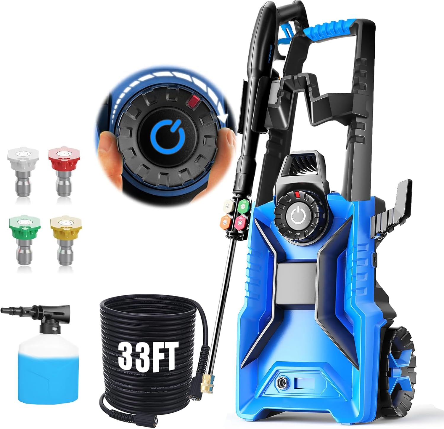 5000 PSI Adjustable Pressure Cleaner for Versatile Cleaning Tasks