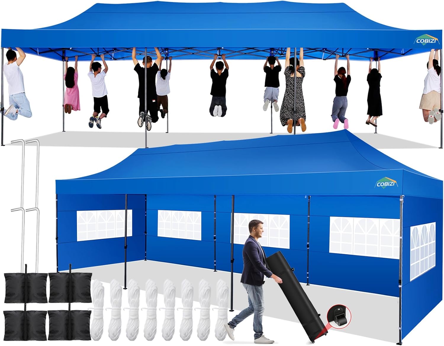 COBIZI 10x30 Waterproof Canopy Tent