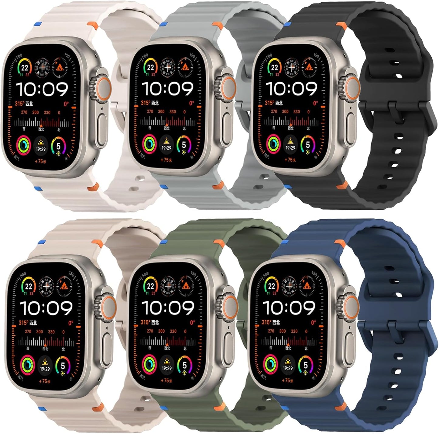 Sport Band for Apple Watch Ultra and Series 11-3 Waterproof Strap