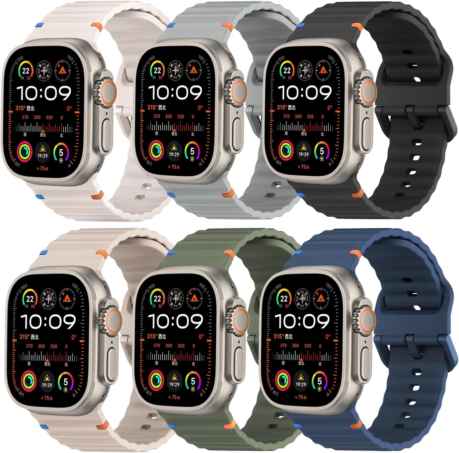 Sport Band for Apple Watch Ultra and Series 11-3 Waterproof Strap