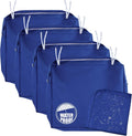 NettyPro Patio Chair Seat Cushion Covers Set 4 - Waterproof Navy