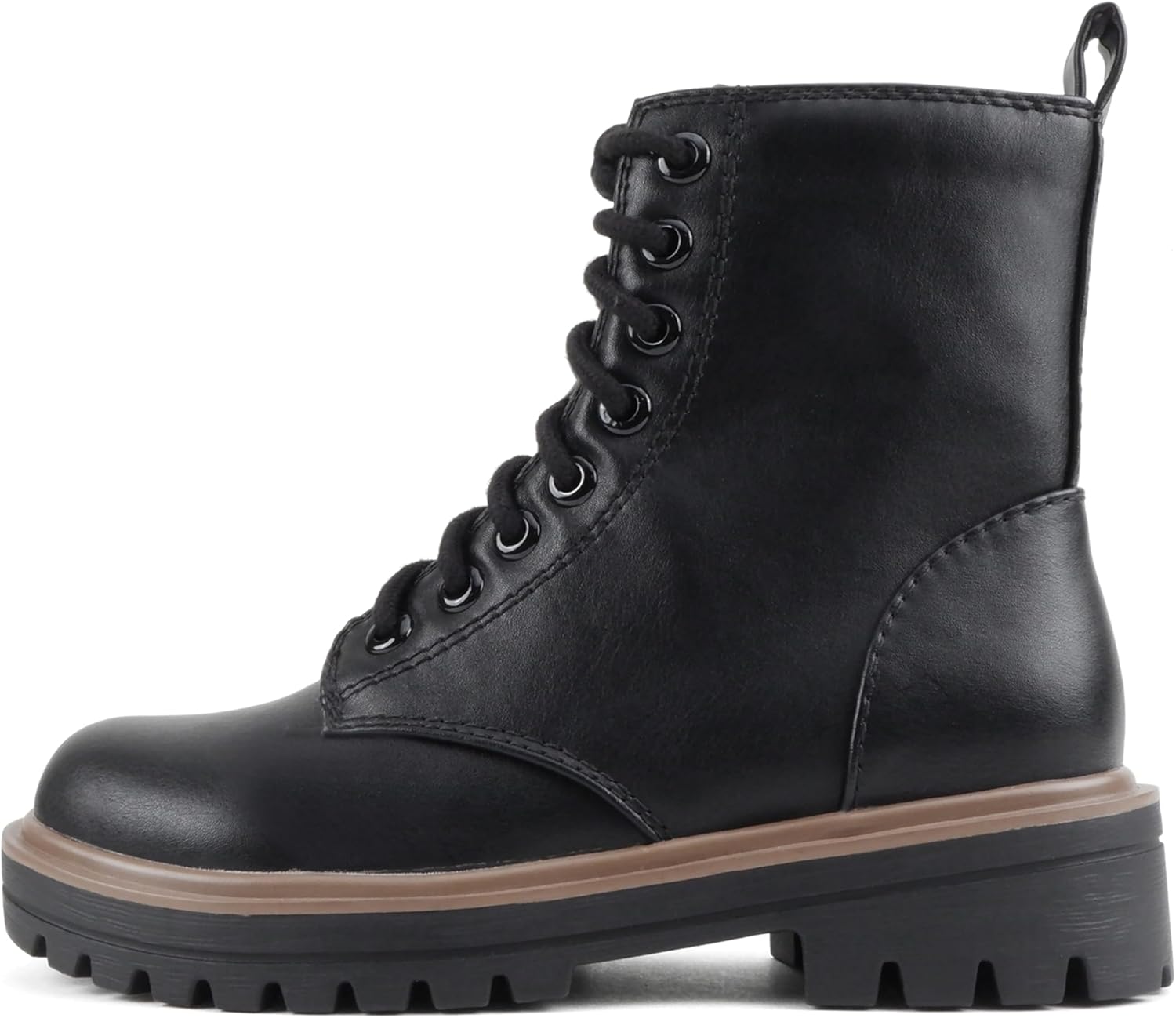 Soda FIRM Combat Ankle Bootie with Lace Up and Zipper