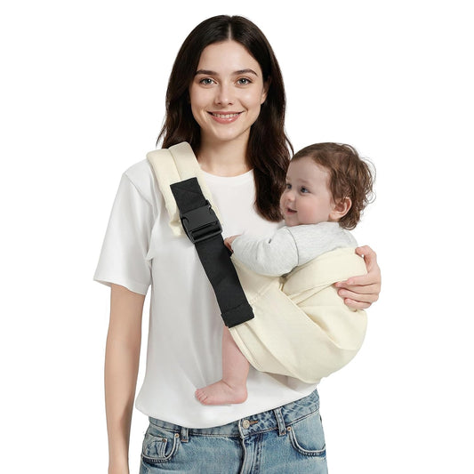 Baby Sling Carrier with Double Safety Buckle for Comfort