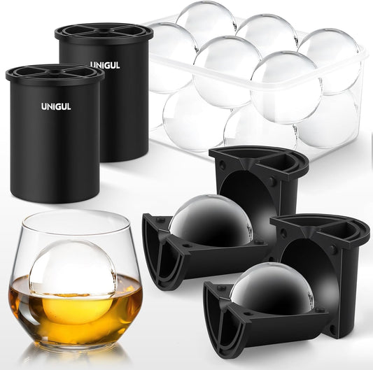 Clear Ice Cube Maker for Whiskey & Cocktails - 2.5in Mold