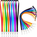 Breakaway Lanyards 120 Pack - 8 Colors, Swivel J Hook Set