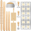 12-Piece Wooden Pasta Making Set by MACIFECI